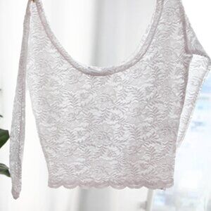 NWT - LEVDANCE Adèle Off-shoulder Lace Top Ballet Dance (White XS)